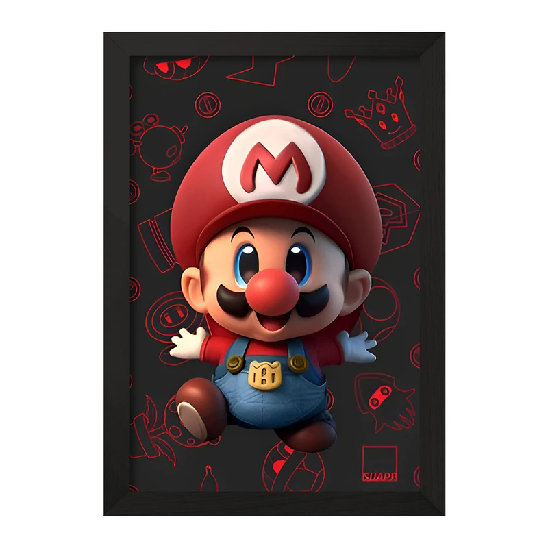 تابلو خندالو مدل سوپر ماریو (Super Mario) کد F9580