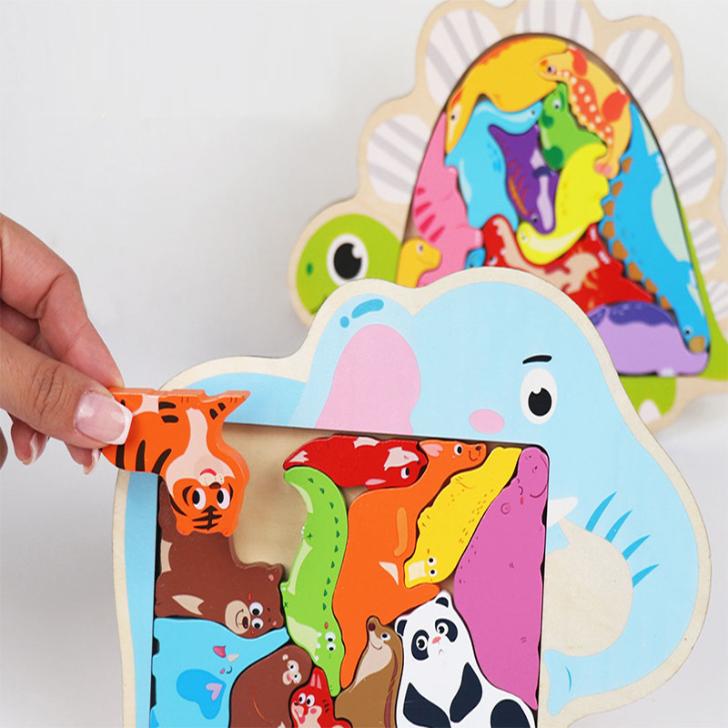 پازل آموزشی مدل کاتامینوی چوبی طرح حیات وحش