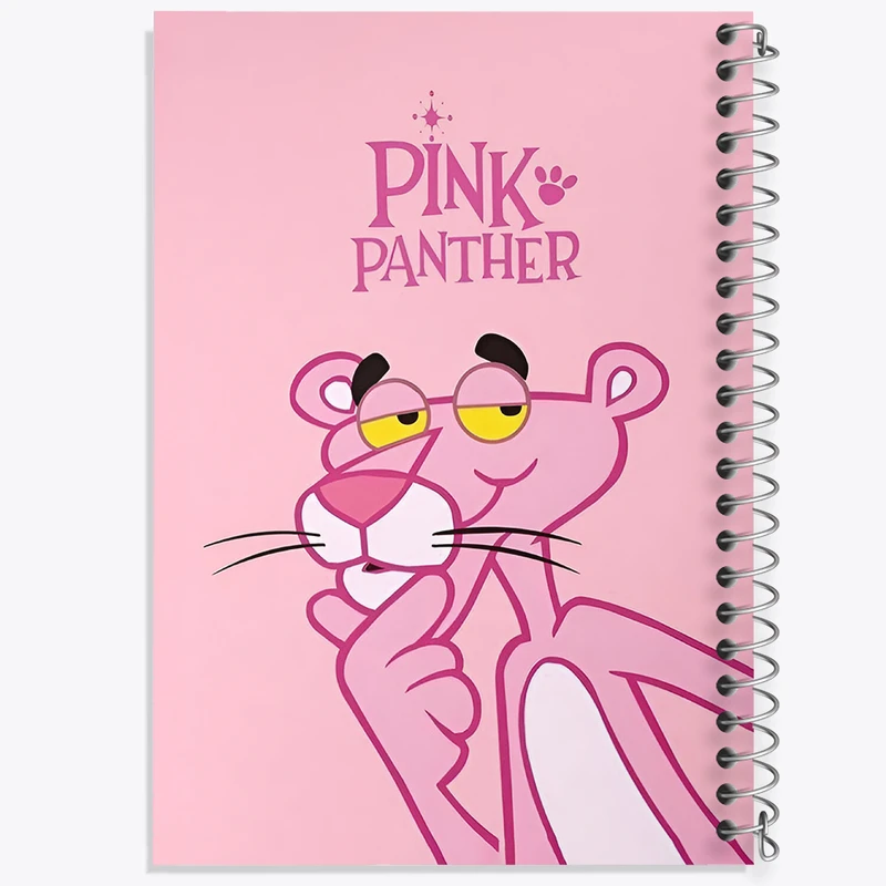 دفتر ژورنال نویسی 50 برگ خندالو مدل نقطه ای طرح پلنگ صورتی کد N2497