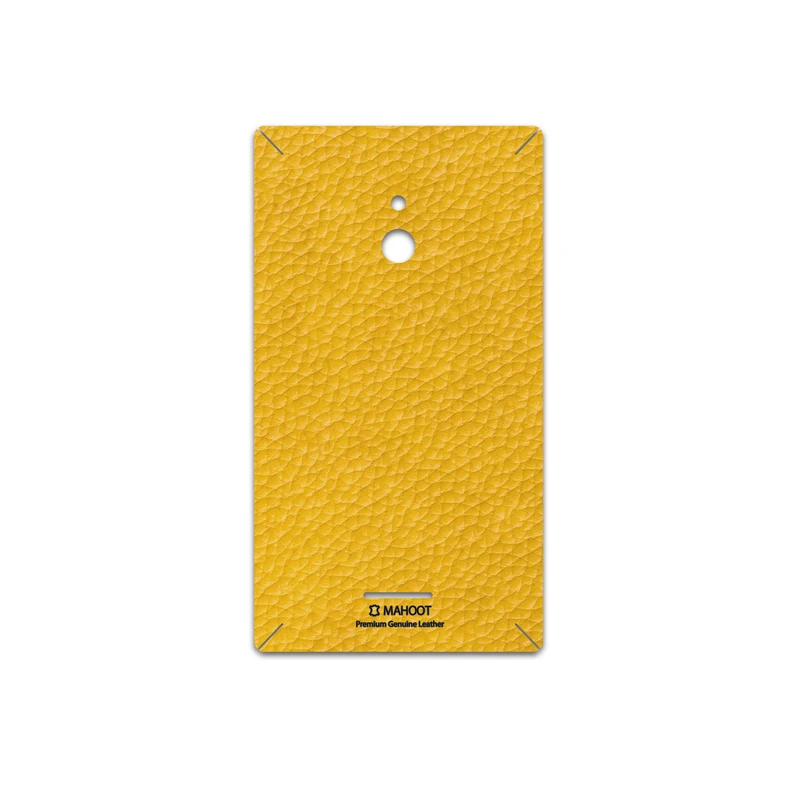 برچسب پوششی ماهوت مدل Mustard-Leather مناسب برای گوشی موبایل نوکیا XL