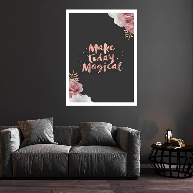 تابلو بکلیت طرح جمله انگیزشی مدرن مدل قاب شاسی W-S10240