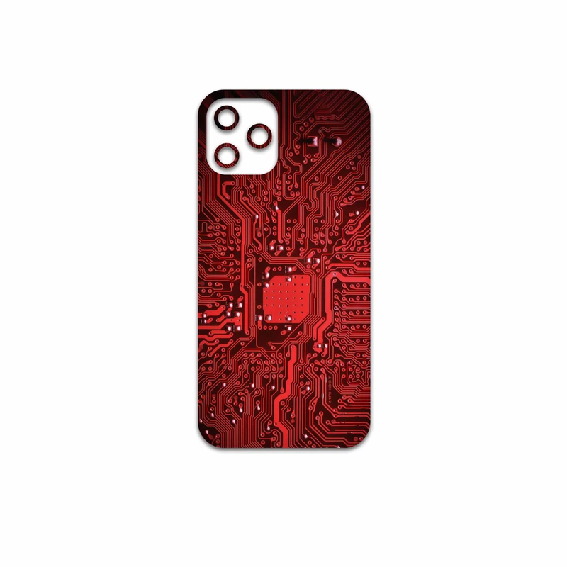 برچسب پوششی ماهوت مدل Red-Printed-Circuit-Board مناسب برای گوشی موبایل اپل iPhone 12 Pro