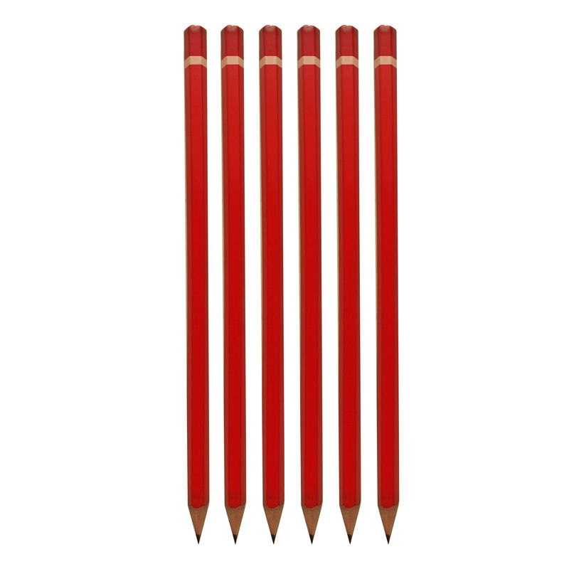 مداد مشکی مدل ساده بسته 6 عددی