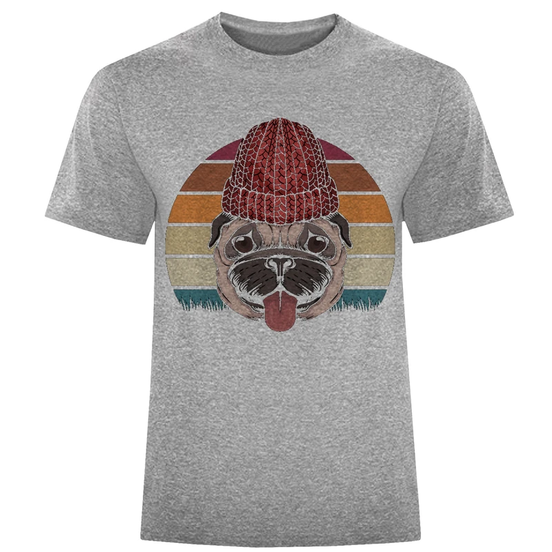 تیشرت آستین کوتاه مردانه طرح سگ کد F572