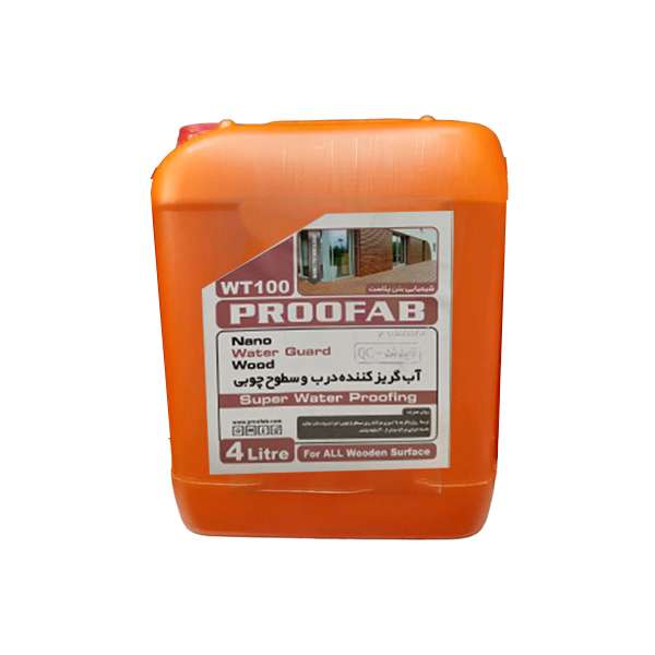 آب گریز کننده درب و سطوح چوبی پروفاب مدل WT100-A4 حجم 4 لیتر آب گریز کننده درب و سطوح چوبی پروفاب مدل WT100-A4 حجم 4 لیتر