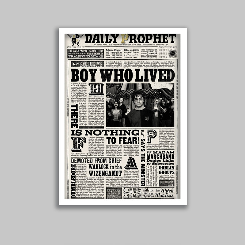 تابلو مدل هری پاتر Harry Potter کد LA-G10597-2