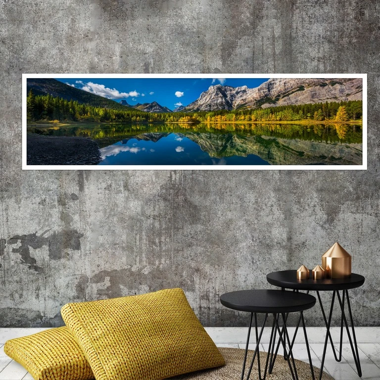 تابلو بکلیت طرح منظره کوه و دریا مدل W-7777