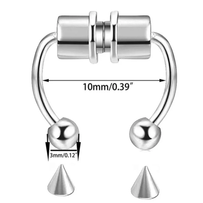 عکس شماره 6 : پیرسینگ مدل فیک بینی آهنربایی