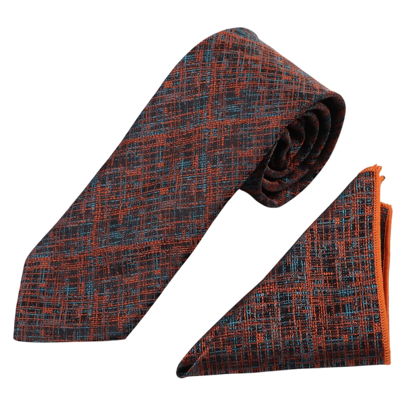 ست کراوات و دستمال جیب مردانه نسن مدل T248