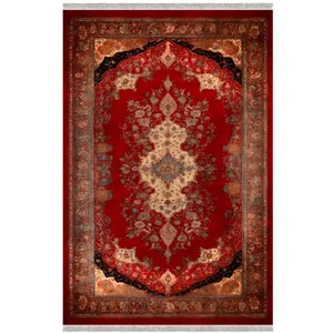 فرش پارچه ای مدل ابریشم نما طرح مهرگان کد 1-8057