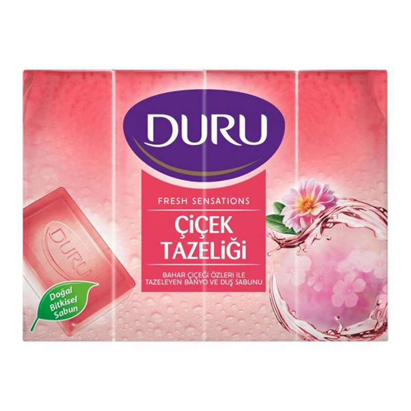 صابون شستشو دورو مدل Cicek Tazeligi وزن 160 گرم بسته 4 عددی صابون شستشو دورو مدل Cicek Tazeligi وزن 160 گرم بسته 4 عددی