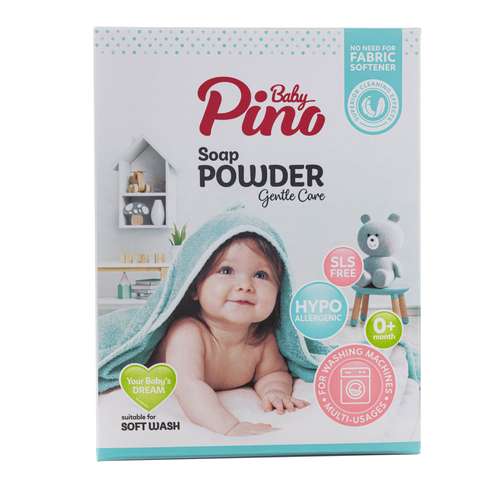 پودر صابون نوزاد پینو بیبی مخصوص ماشین لباسشویی - وزن 400گرم