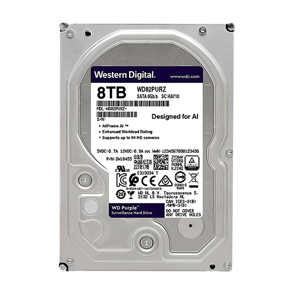 هارد دیسک اینترنال وسترن دیجیتال با رابط SATA مدل WD ظرفیت 8 ترابایت