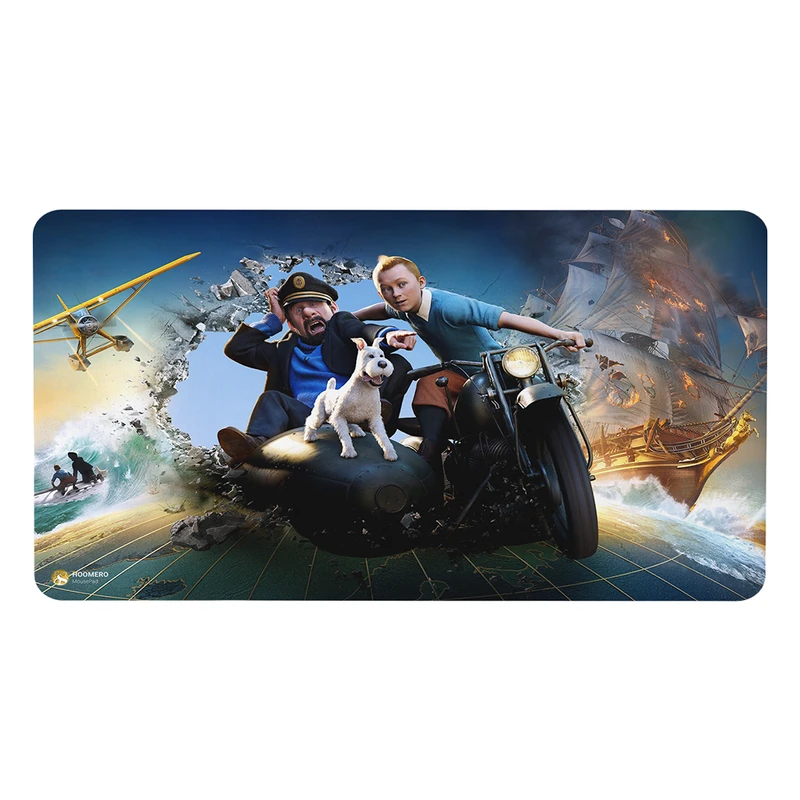 ماوس پد هومرو مدل MX2813 طرح ماجراهای تن‌تن و میلو