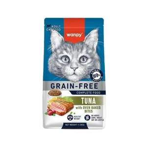 غذا خشک گربه بالغ ونپی مدل گرین فری طعم TUNA وزن 1.5 کیلوگرم