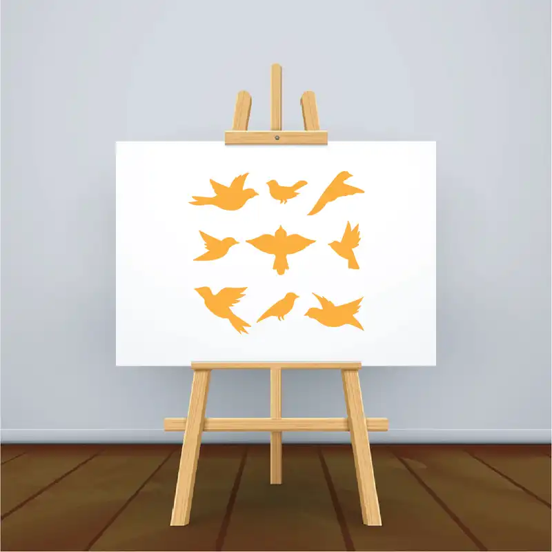 شابلون طرح پرندگان کد 30cm