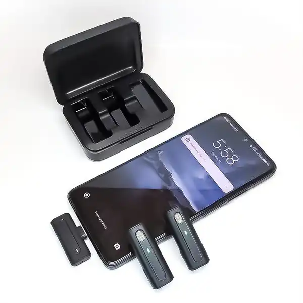 میکروفن یقه ای بی سیم مدل k93 dual type-c