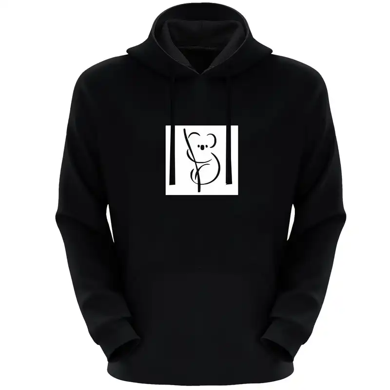 هودی زنانه مدل E133 رنگ مشکی