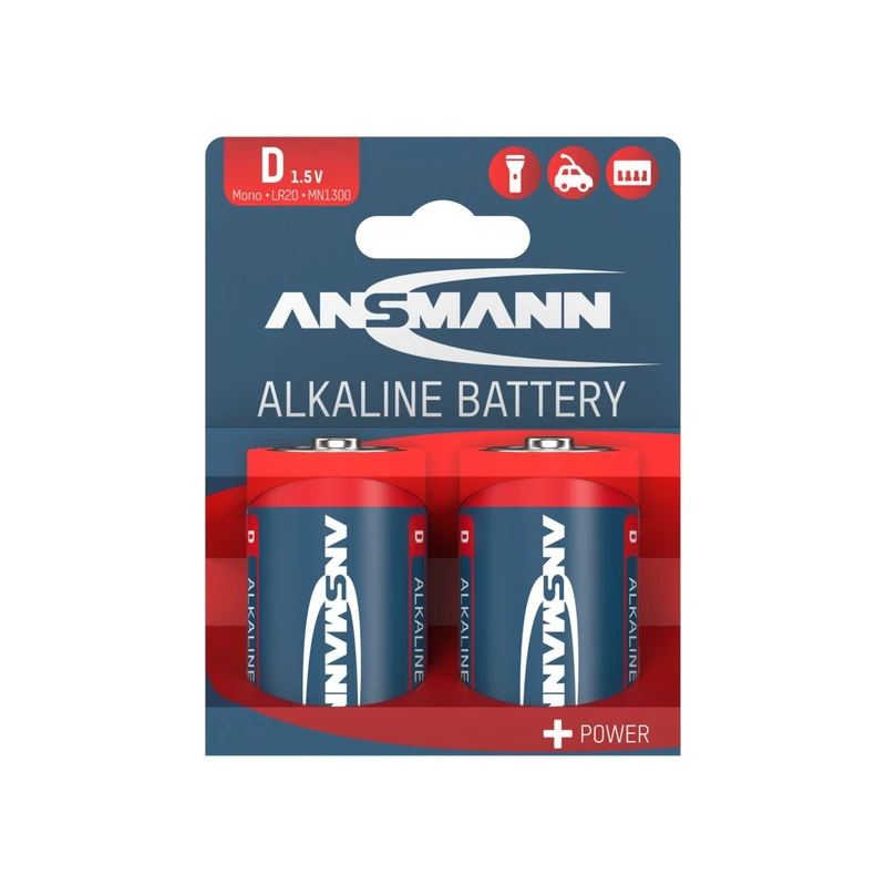 باتری D آنسمن  مدل Alkaline Plus بسته ۲ عددی