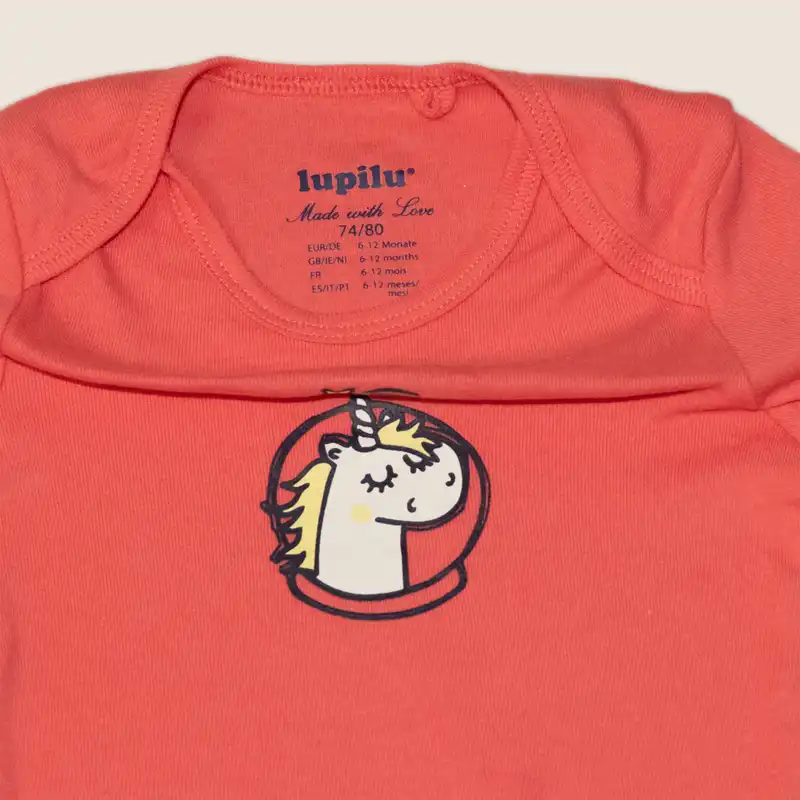 بادی آستین بلند نوزادی لوپیلو مدل Tr2