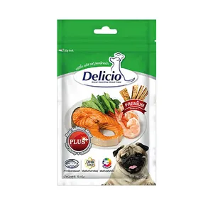 تشویقی سگ دلیشو مدل shrimp وزن 70 گرم