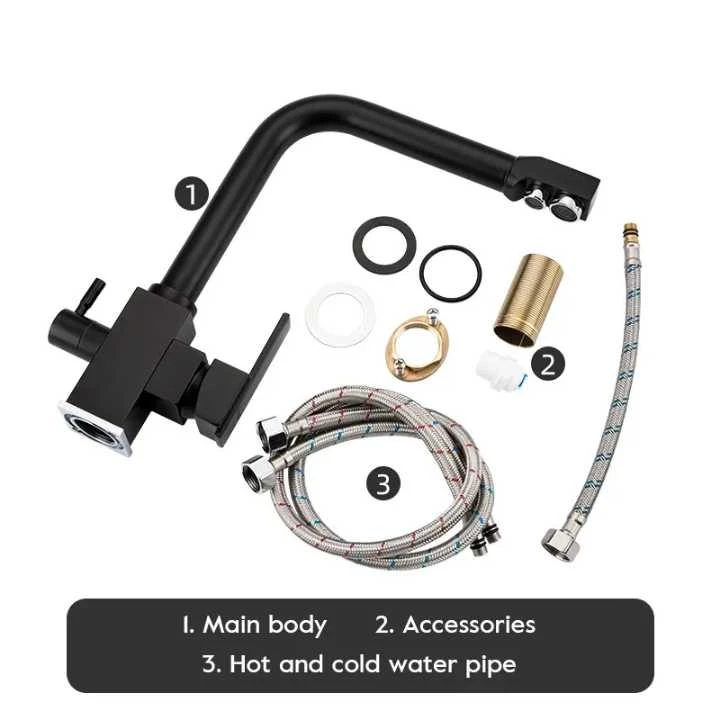 عکس شماره 7 : شیر آشپزخانه مدل دو منظوره لاکچری تصفیه دار کد 5002