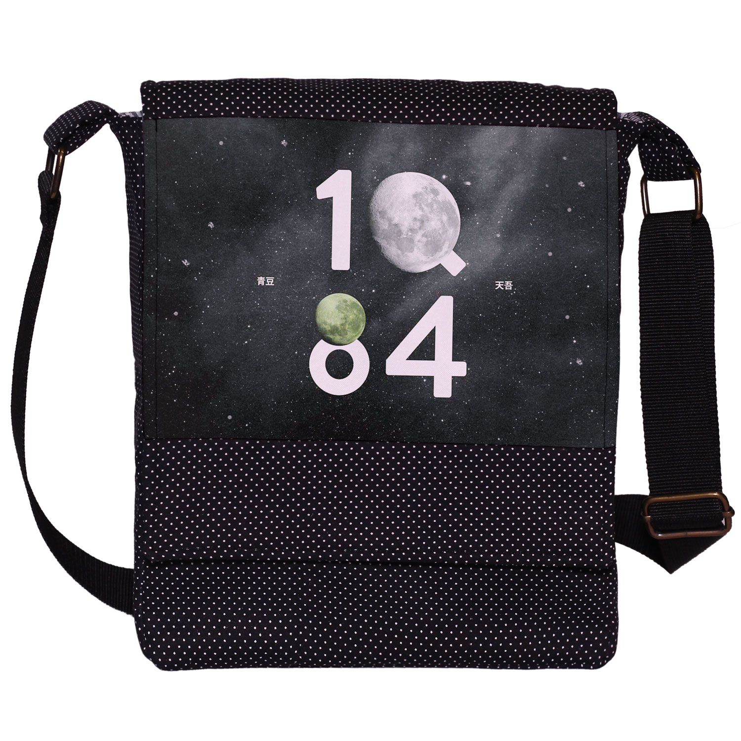 کیف رودوشی دخترانه چی چاپ طرح موراکامی کد 1Q84