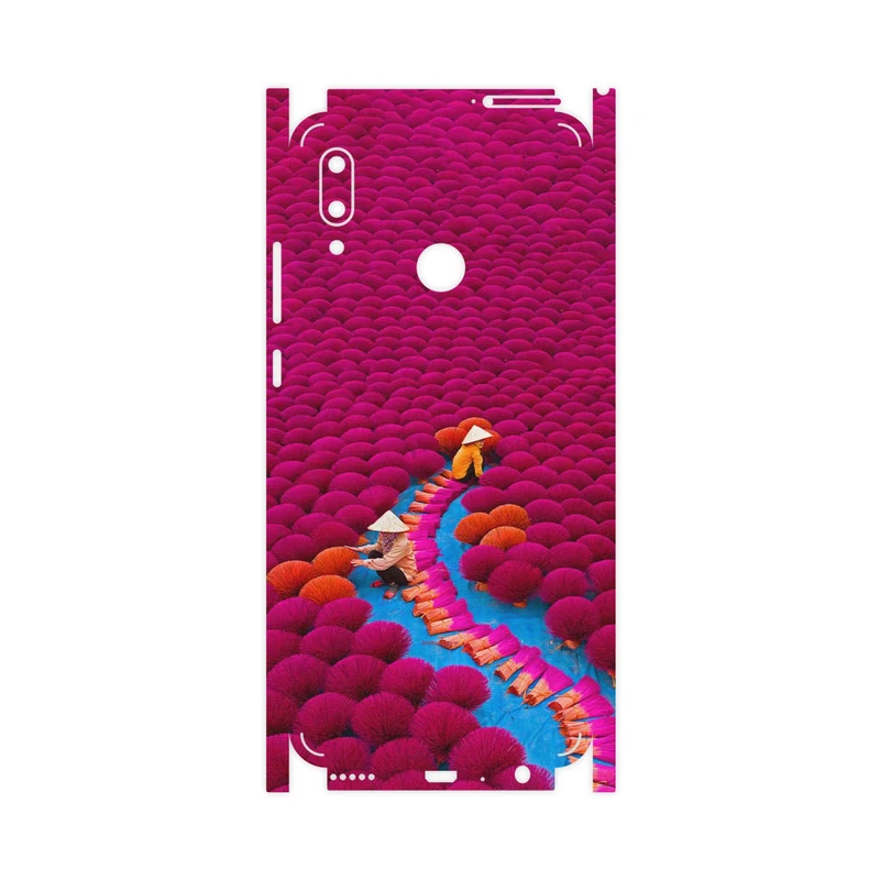 برچسب پوششی ماهوت مدل Vietnam Incense Wood Farms-FullSkin مناسب برای گوشی موبایل هوآوی P Smart 2019