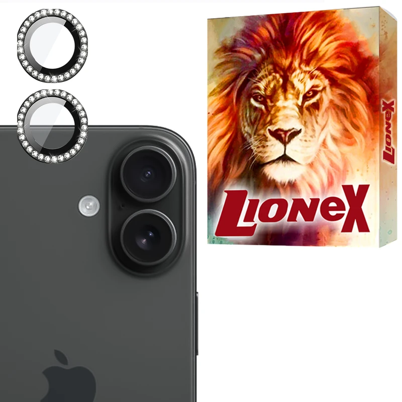 محافظ لنز دوربین شیشه‌ای لایونکس مدل NRIL20 مناسب برای گوشی موبایل اپل iPhone 16