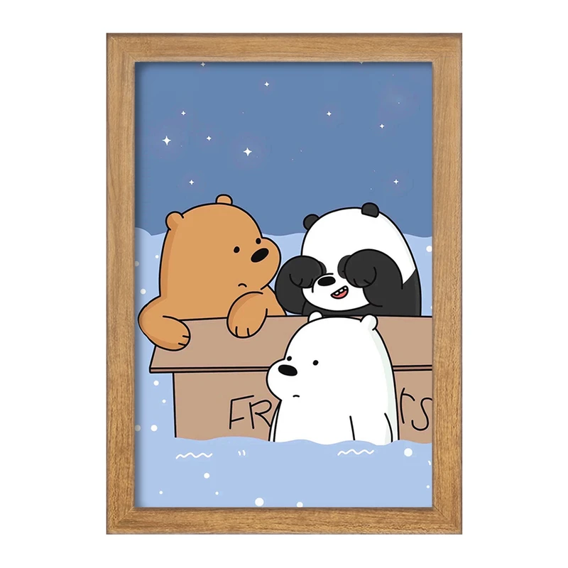 تابلو خندالو مدل انیمیشن سه خرس کله پوک کد 27650