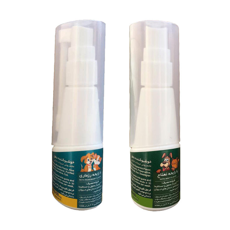 اسپری خوشبوکننده دهان سگ و گربه پرسا مدل Mint&Rosemary بسته 2 عددی