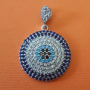 آویز نقره زنانه مدل چشم نظر