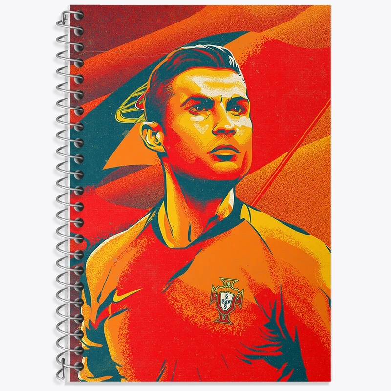 دفتر لغت 50 برگ خندالو طرح کریستیانو رونالدو کد F200