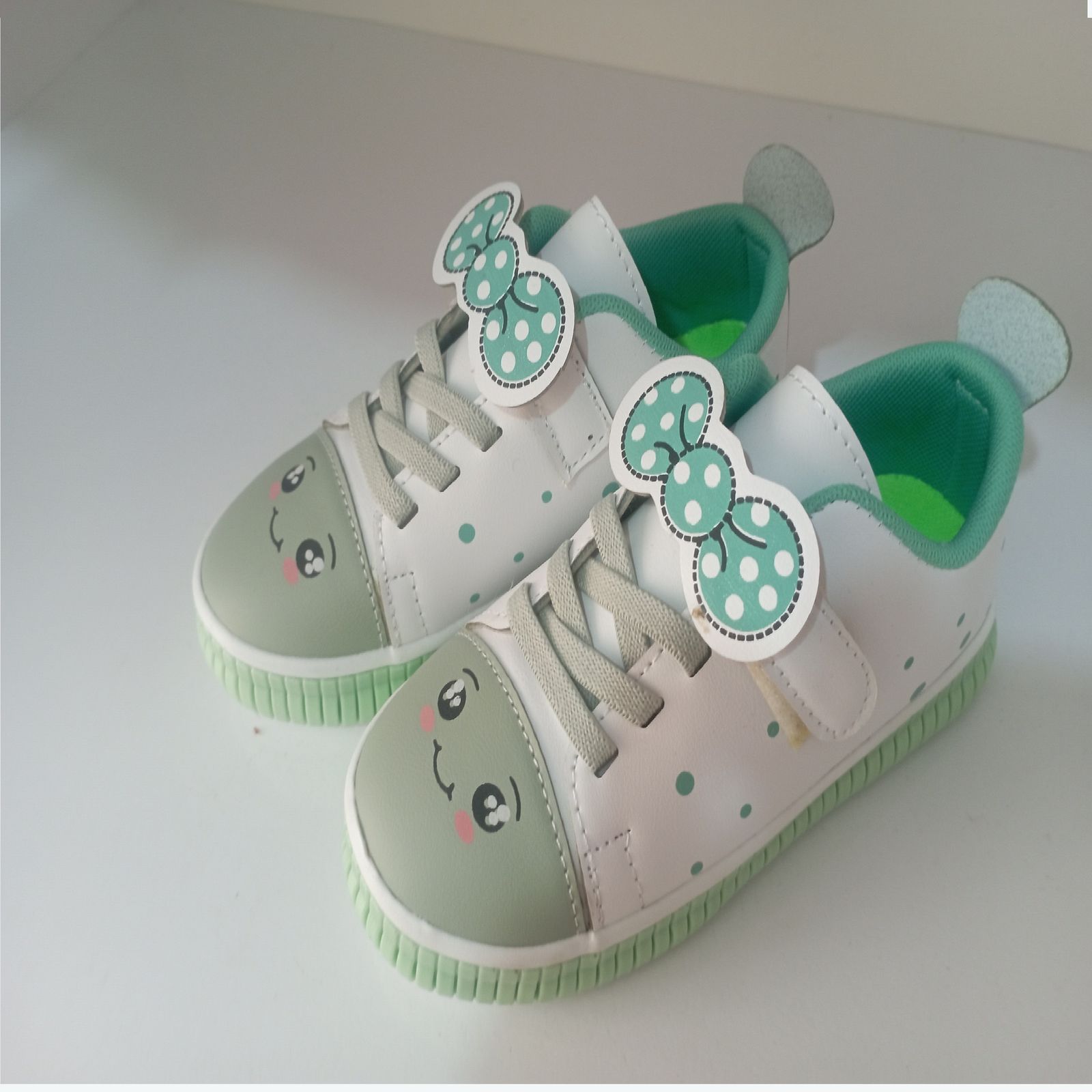  کفش راحتی بچگانه مدل پاپیونی کد 09 رنگ سبز  -  - 5