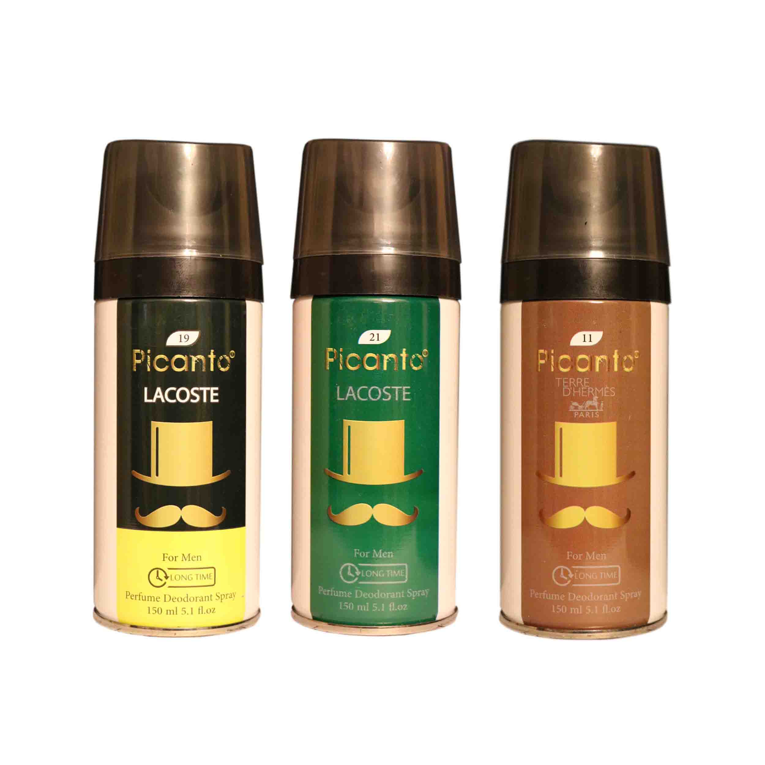 اسپری خوشبو کننده بدن مردانه پیکانتو مدل P38 حجم 150 میلی لیتر مجموعه 3 عددی