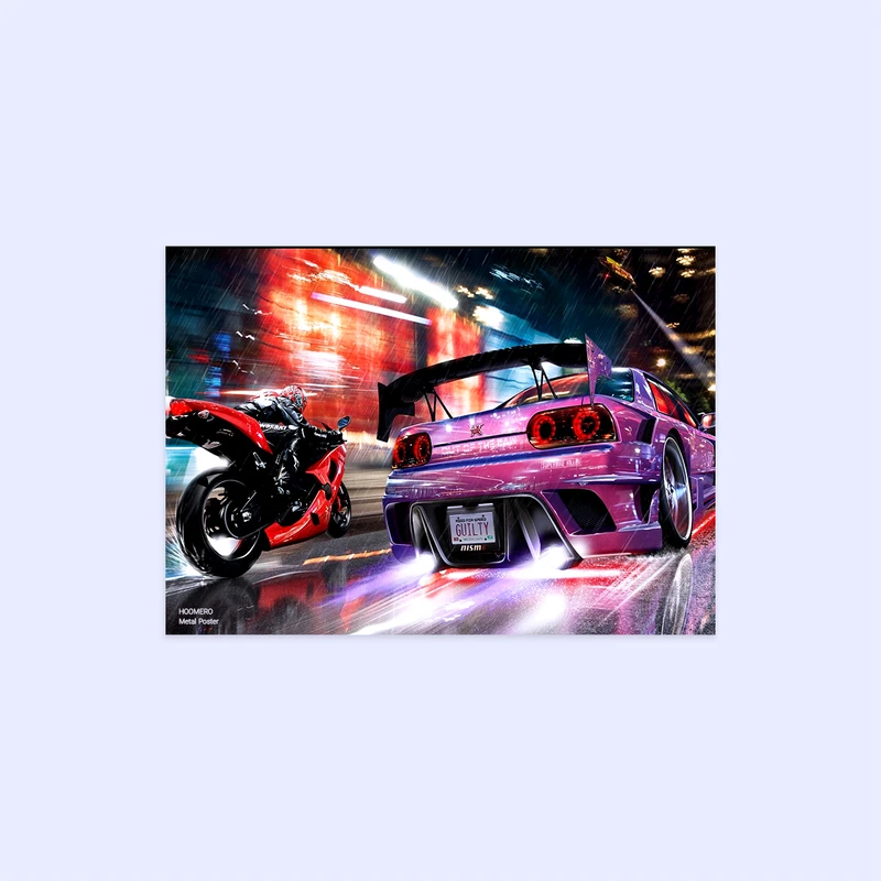 پوستر هومرو مدل فلزی طرح Need for Speed کد PS640
