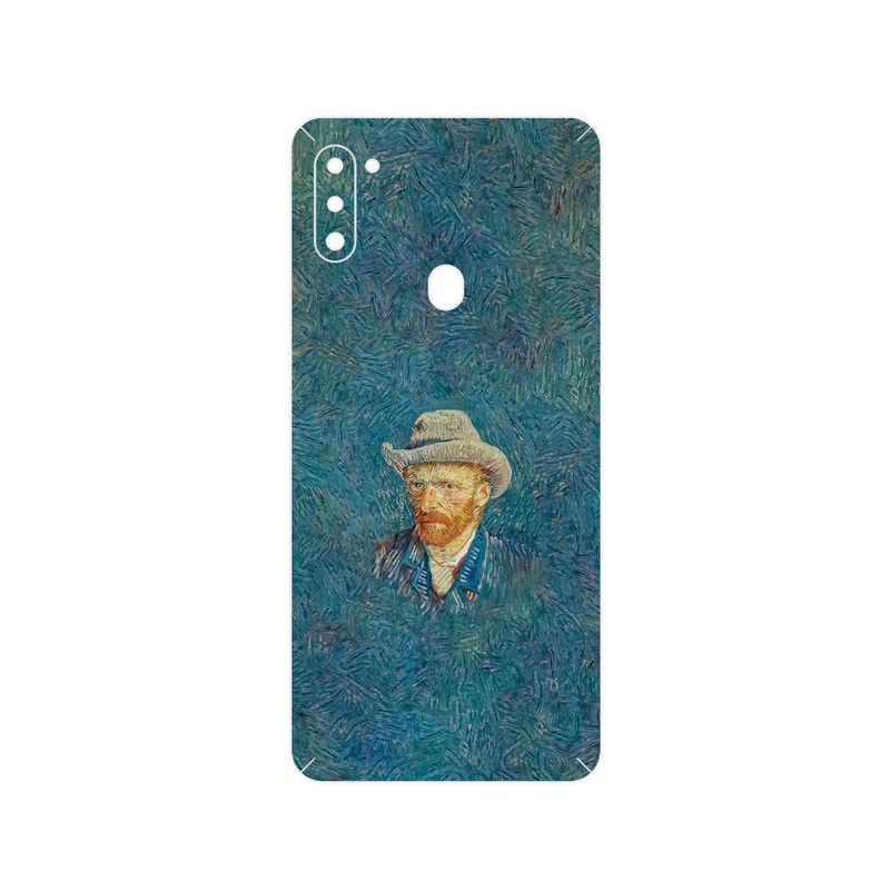 برچسب پوششی ماهوت مدل Self portrait with a gray felt hat مناسب برای گوشی موبایل سامسونگ Galaxy M11