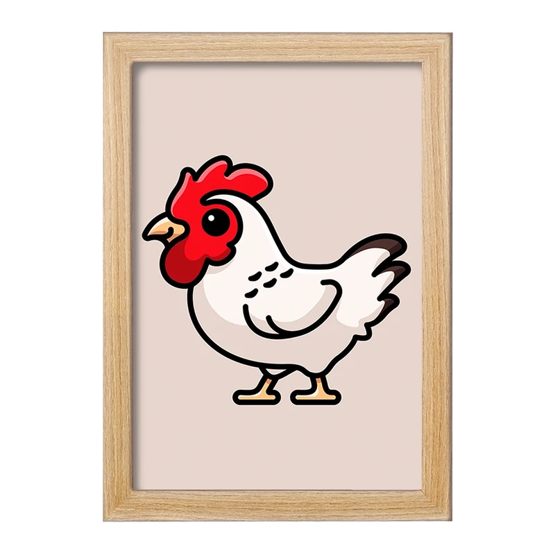 تابلو خندالو مدل حیوانات بامزه خروس کد 28193