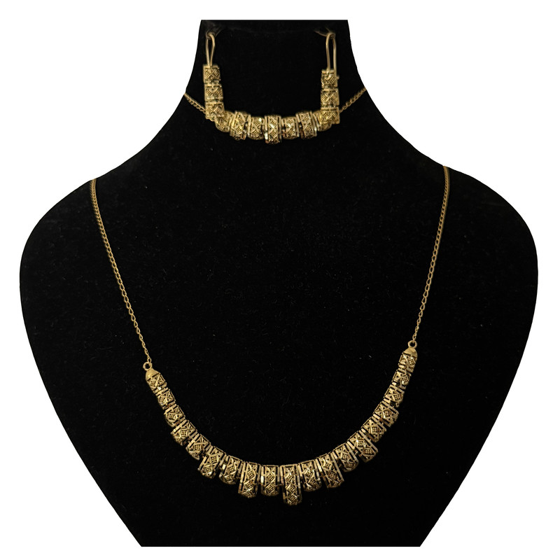نیم ست طلا 18 عیار زنانه دوست خوب مدل Dk1071