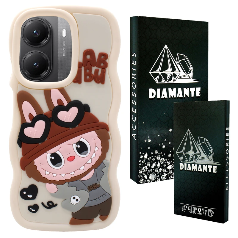 کاور دیامانته مدل Cream Bk مناسب برای گوشی موبایل شیائومی Poco X7 Pro 