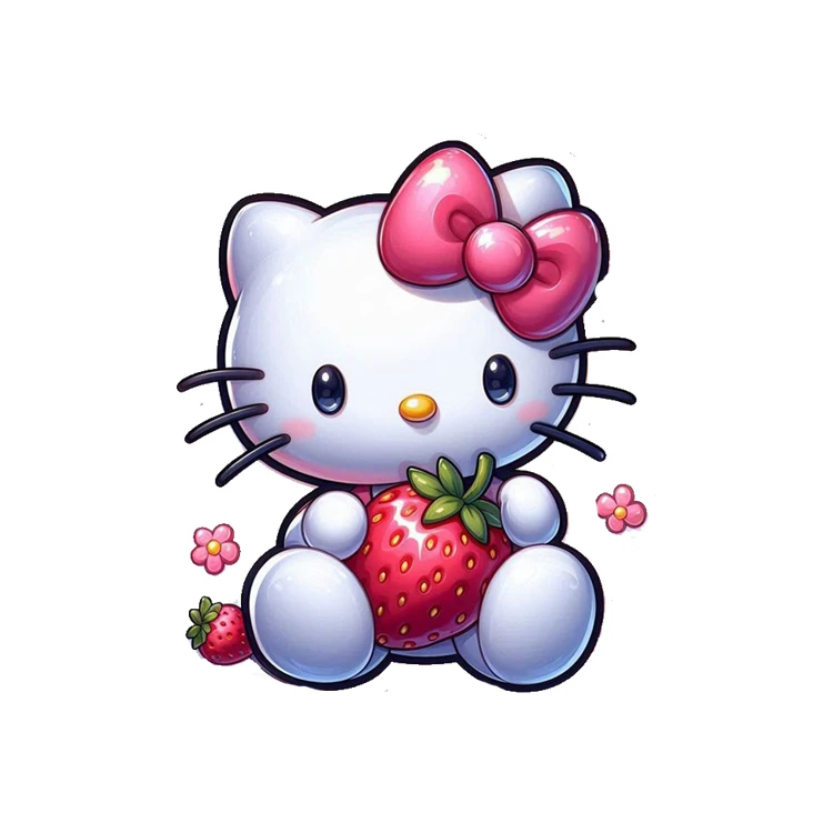 استیکر پارچه و لباس پاد آفرین مدل هلو کیتی کد 616