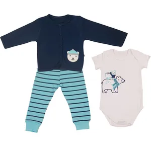 ست 3 تکه لباس نوزادی وچیون مدل Bbear B-B