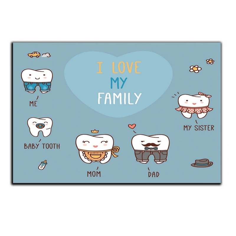 تابلو شاسی بکلیت طرح گرافیکی دندان مدل SH-2084