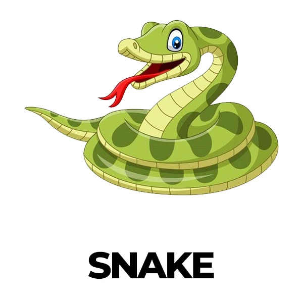 استیکر پارچه و لباس پاد آفرین طرح کارتونی مار کد 3055