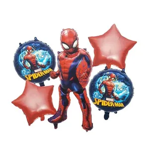 بادکنک فویلی طرح مرد عنکبوتی  کد 995 مجموعه 5 عددی