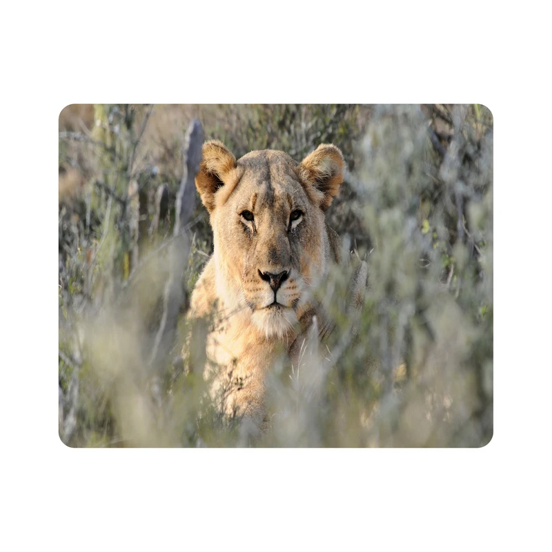 ماوس پد اطلس آبی طرح شیر ماده مدل T7803