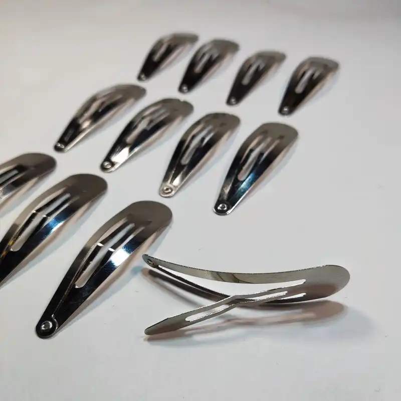 گیره مو زنانه مدل پنس استیل تق تقی بسته 12 عددی