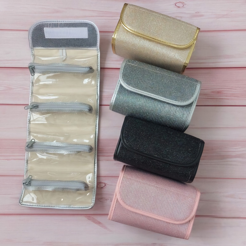 کیف لوازم آرایش زنانه مدل رولی لمه