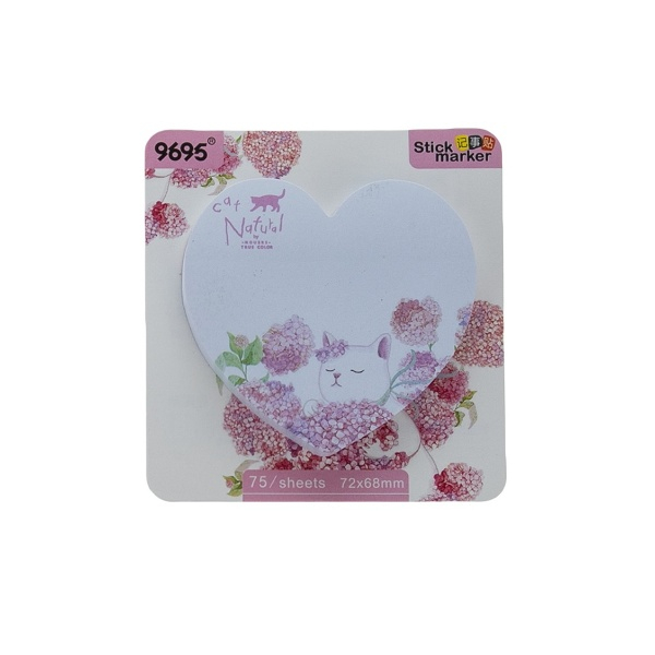 کاغذ یادداشت چسب دار مدل قلب