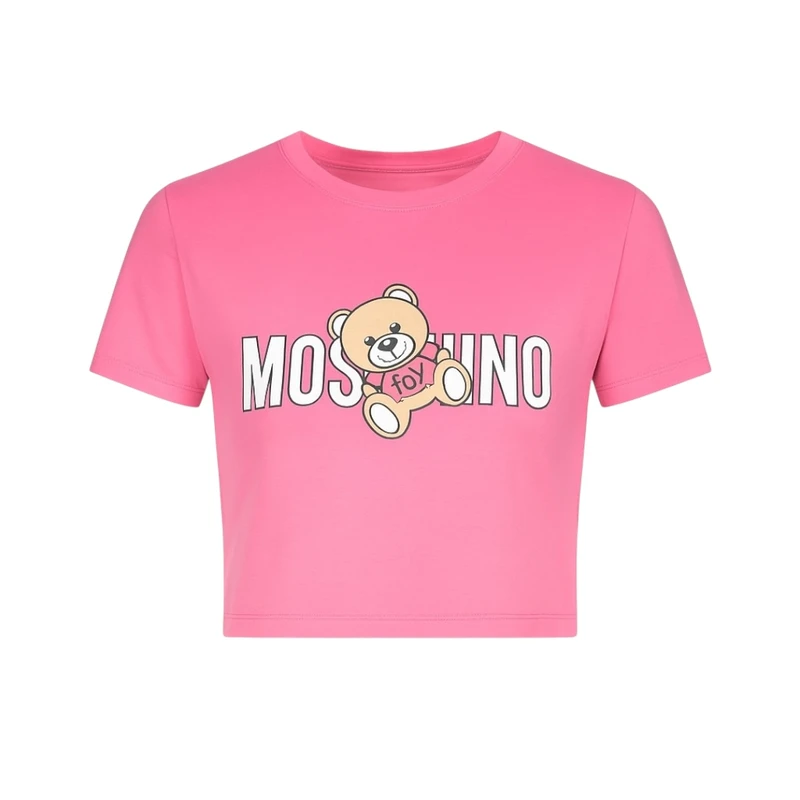 کراپ تی‌شرت آستین کوتاه زنانه مدل خرس 209